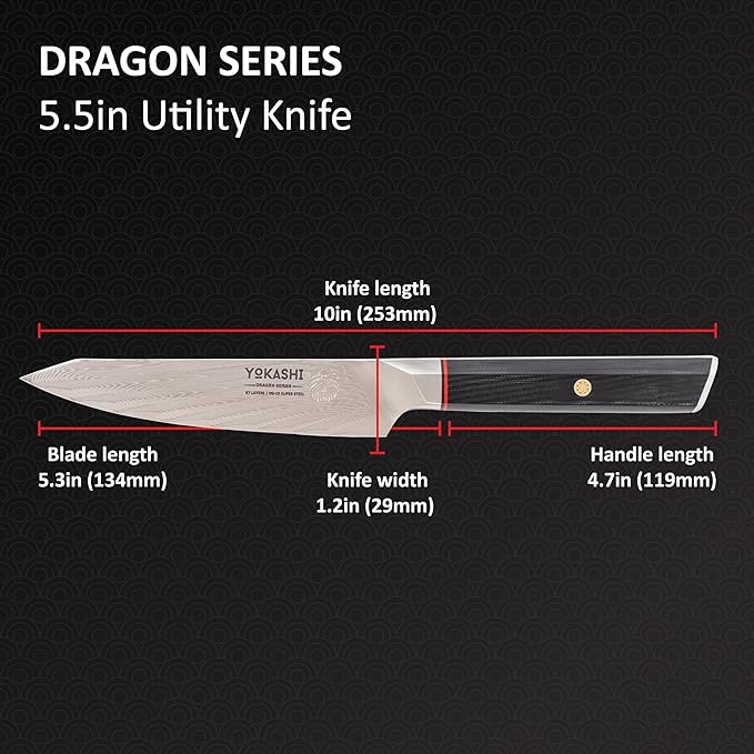 Dragon series Utility paring knife 5.5 inch