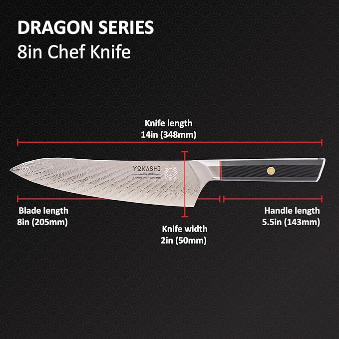 Dragon series chef knife 8 inch