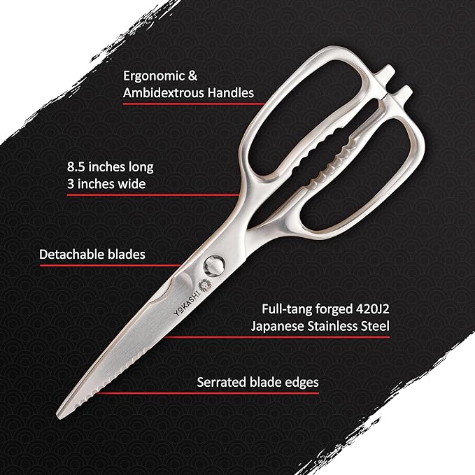 Yokashi Japanese Kitchen Scissors