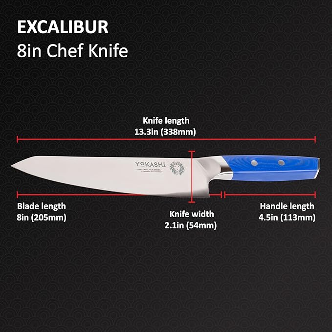 Excalibur chef knife 8 inch