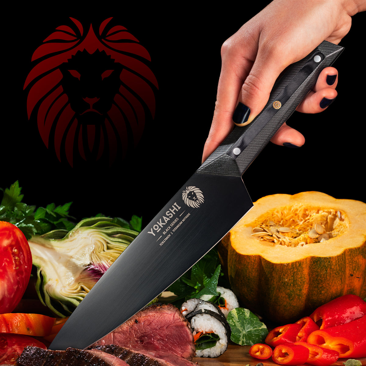 Black Series chef knife 8 inch
